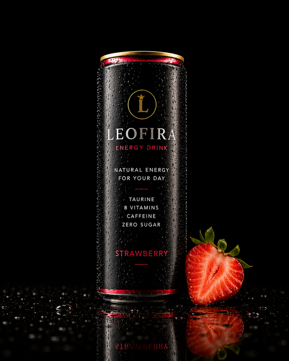 Leofira Strawberry – Natural Energy Zero Zucchero