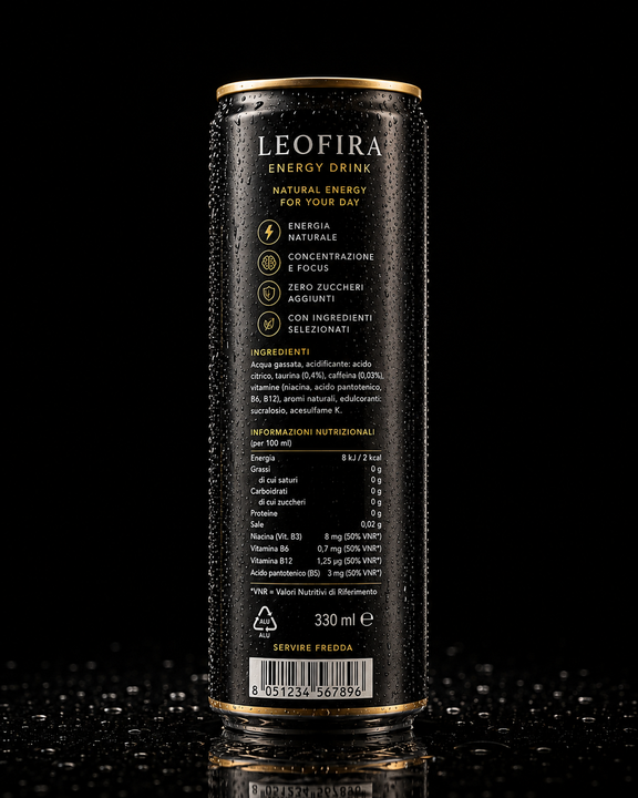 Leofira Lemon – Natural Energy Zero Zucchero